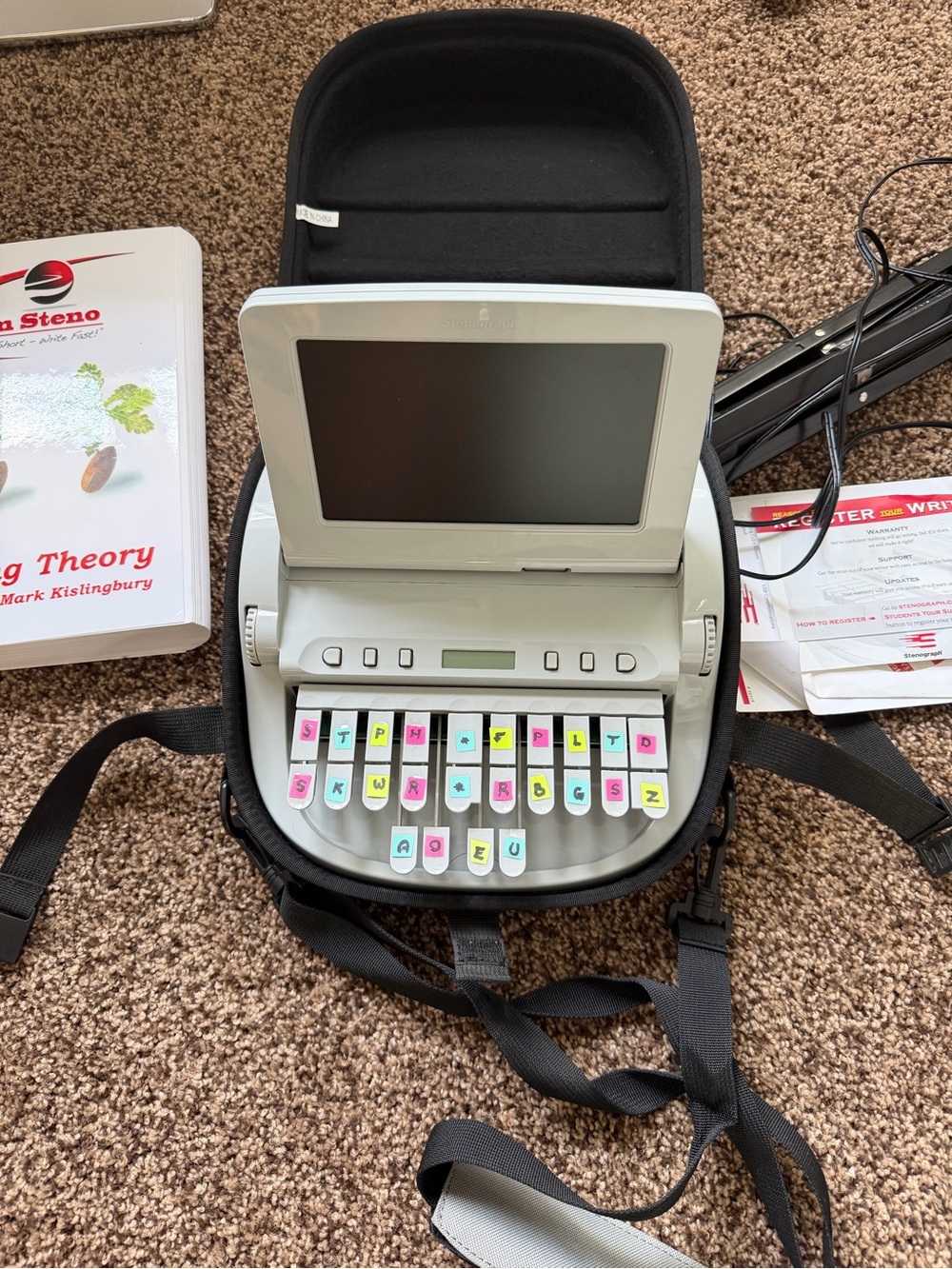 Wave student stenograph machine